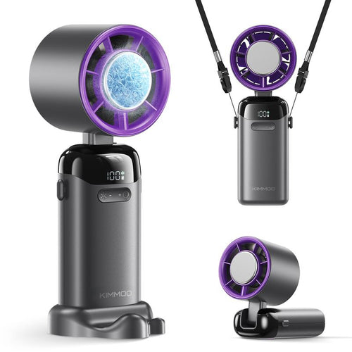 4-In-1 Portable Refrigeration Handheld Turbo Fan with 200 Speed Settings, 21,000 Revolutions per Minute, 12-Hour Cooling, Digital Display, 120° Rotation, USB Charging, Mini Handheld Personal Fan.Suitable for Travel, Indoor Use, and Office Desk Usage.